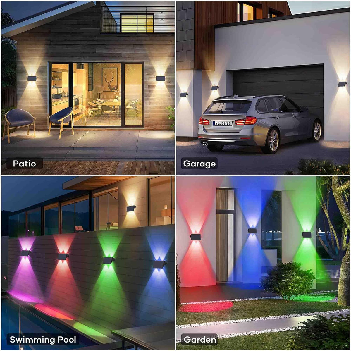 Smart Solar Fence Lights — home decor (view 9)