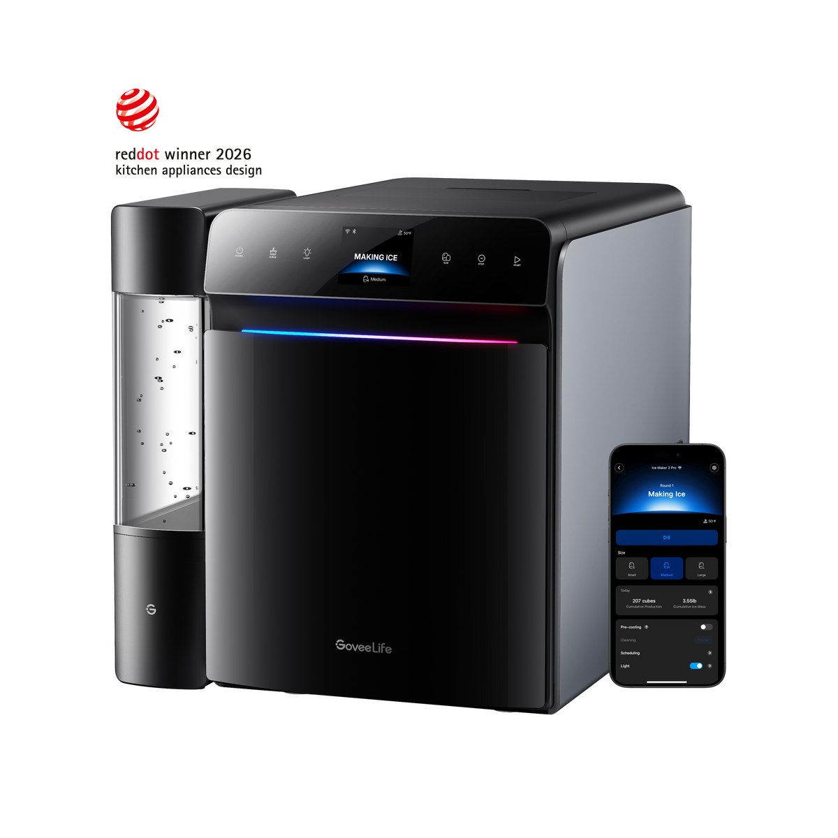 GoveeLife Smart Countertop Ice Maker 2 Pro