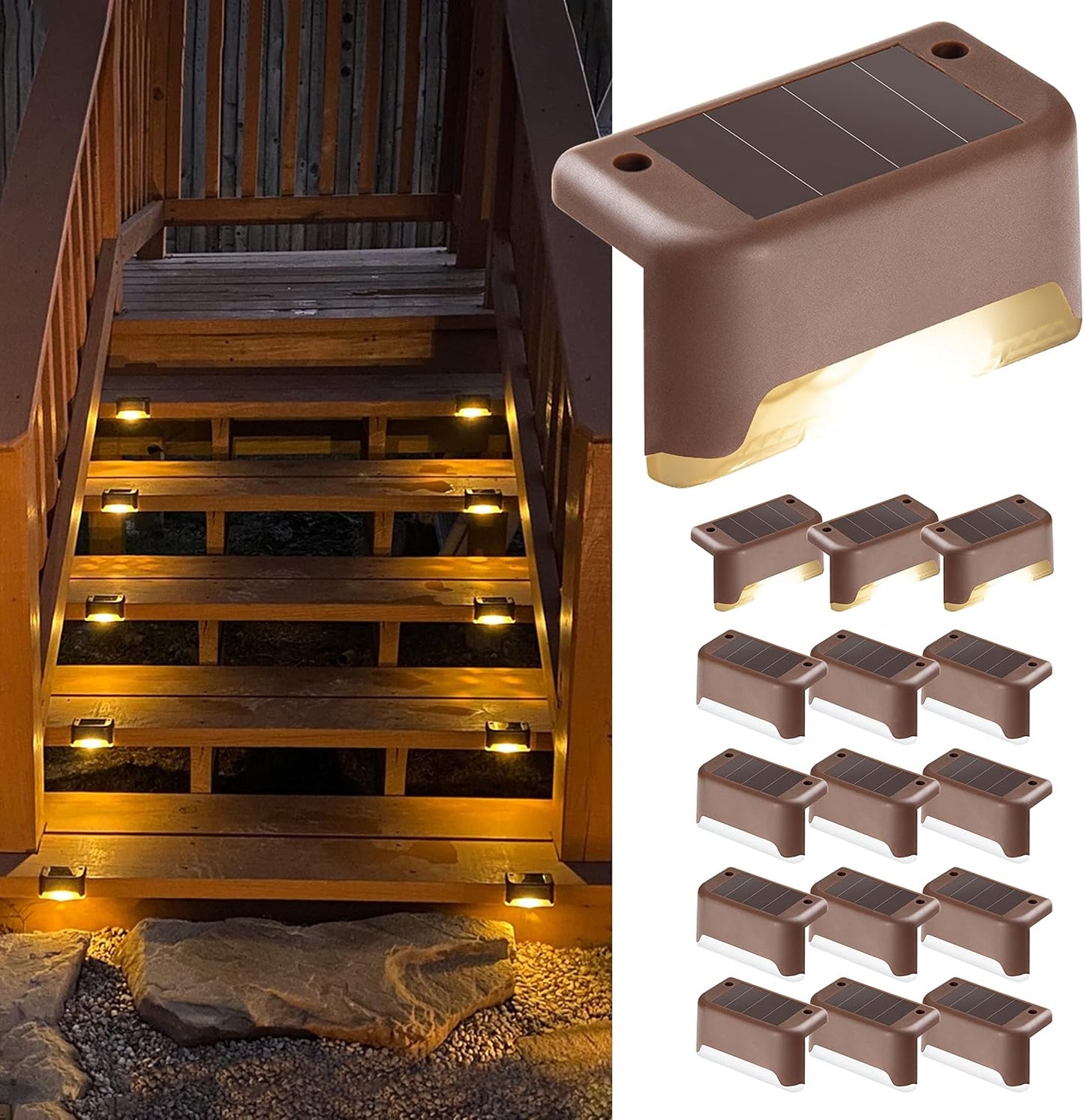Premium Solar Deck Lights Illuminate Your Steps All Night — home decor (view 2)