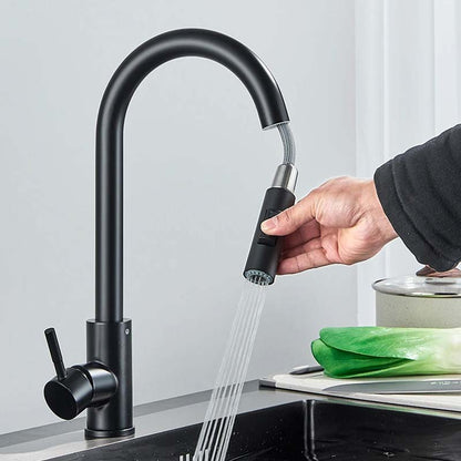 Gourmet Kitchen Faucet – Slim Black Fosco — Kitchen Faucet (view 2)