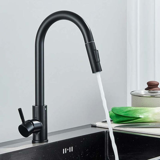 Gourmet Kitchen Faucet – Slim Black Fosco — Kitchen Faucet