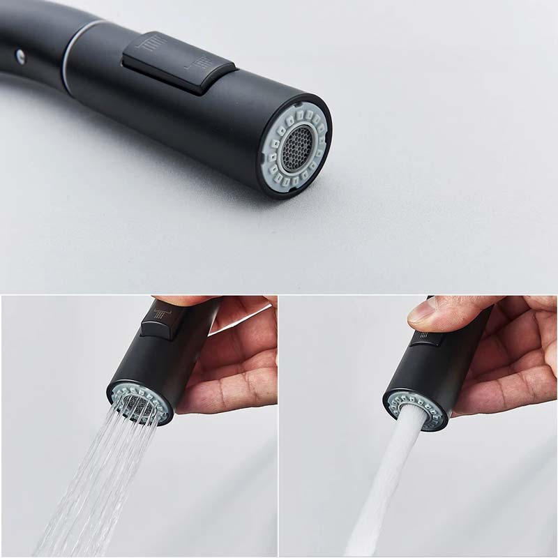 Gourmet Kitchen Faucet – Slim Black Fosco — Kitchen Faucet (view 5)