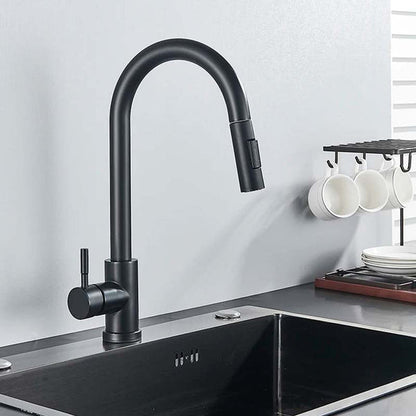 Gourmet Kitchen Faucet – Slim Black Fosco — Kitchen Faucet (view 8)