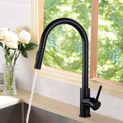Gourmet Kitchen Faucet – Slim Black Fosco — Kitchen Faucet (view 7)