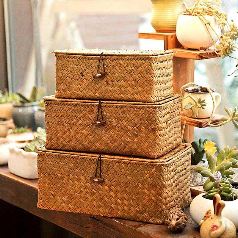 Rectangular Woven Storage Basket — Woven Basket