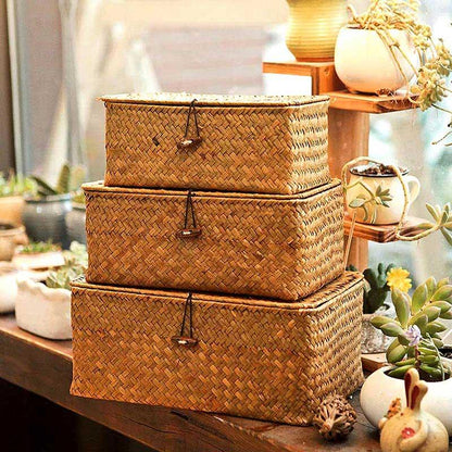 Rectangular Woven Storage Basket — Woven Basket