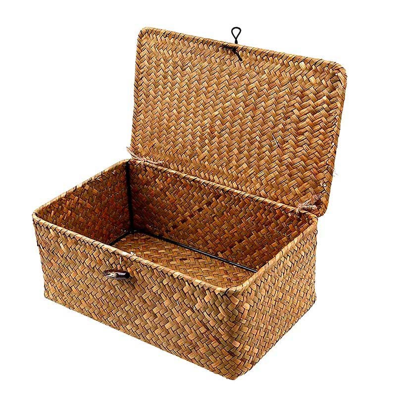 Rectangular Woven Storage Basket — Woven Basket (view 10)