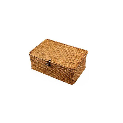 Rectangular Woven Storage Basket — Woven Basket (view 3)