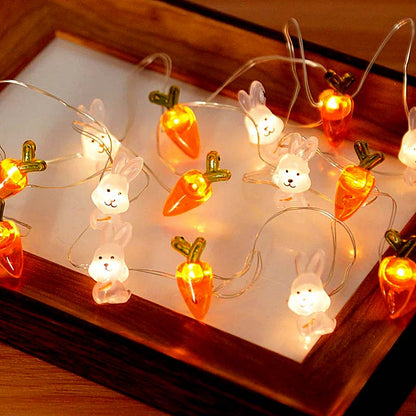 Easter String Lights – Bunny & Carrot — Seasonal Decor (view 2)