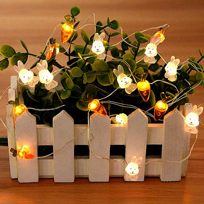Easter String Lights – Bunny & Carrot — Seasonal Decor
