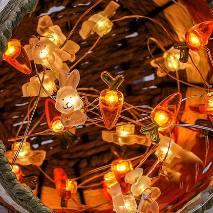 Easter String Lights – Bunny & Carrot — Seasonal Decor (view 7)