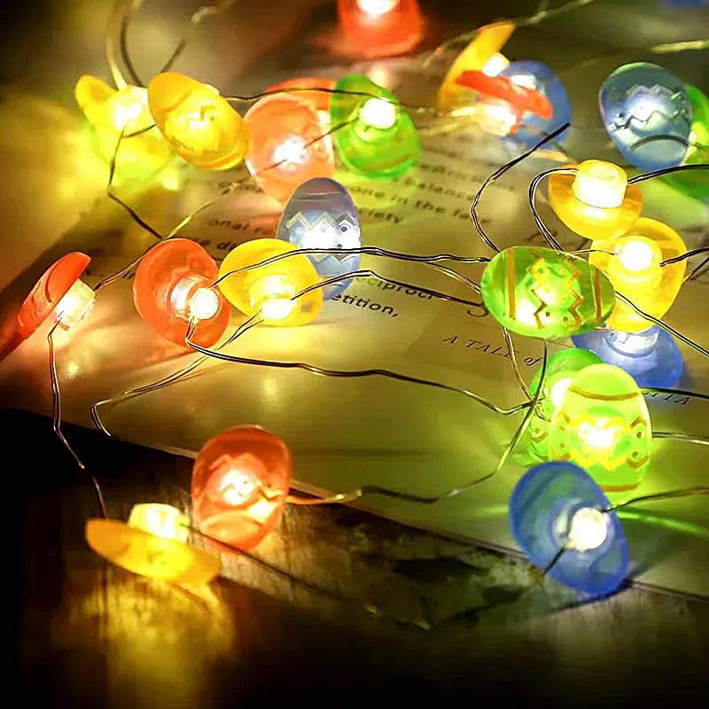 Easter String Lights – Easter Eggs — Seasonal Decor (view 3)