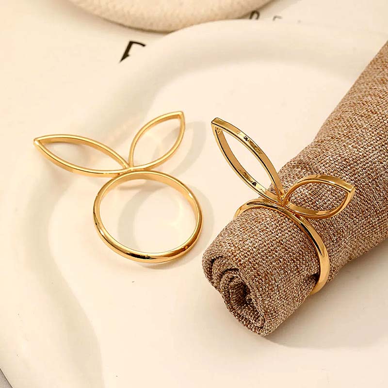 Easter Napkin Rings – Bunny (6 Pieces) — Napkin Rings (view 3)