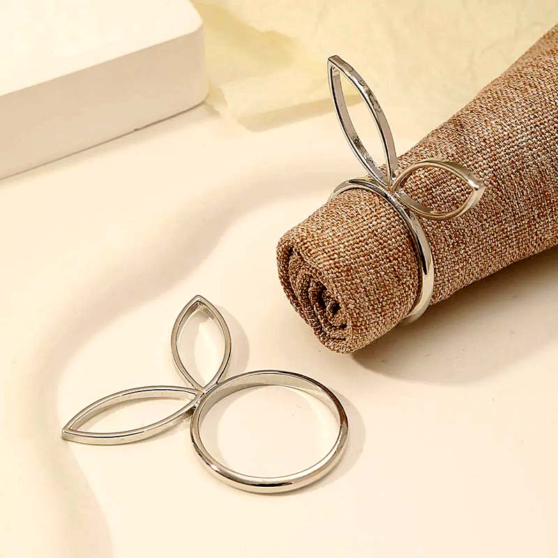 Easter Napkin Rings – Bunny (6 Pieces) — Napkin Rings (view 2)
