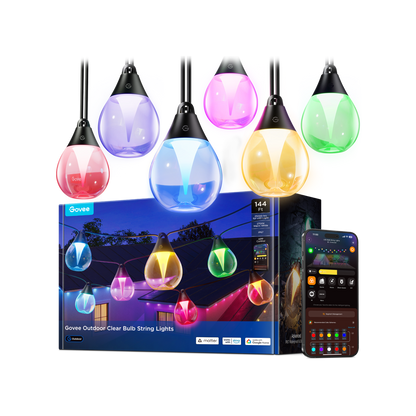 【Business Only】Govee Outdoor Clear Bulb String Lights
