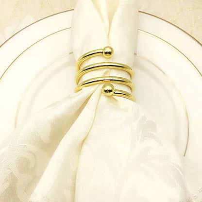Spiral Napkin Rings – 6 Pieces — Napkin Rings (view 6)