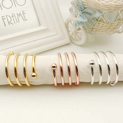 Spiral Napkin Rings – 6 Pieces — Napkin Rings (view 5)