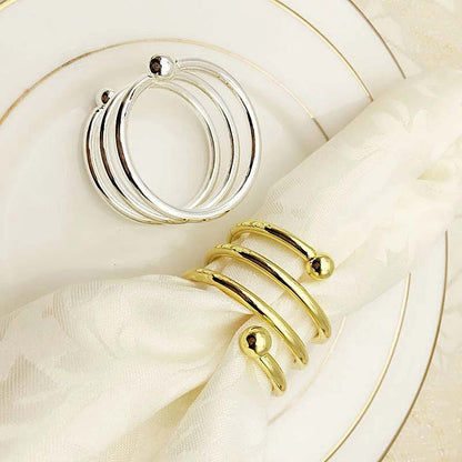 Spiral Napkin Rings – 6 Pieces — Napkin Rings