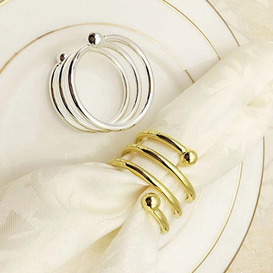 Spiral Napkin Rings – 6 Pieces — Napkin Rings