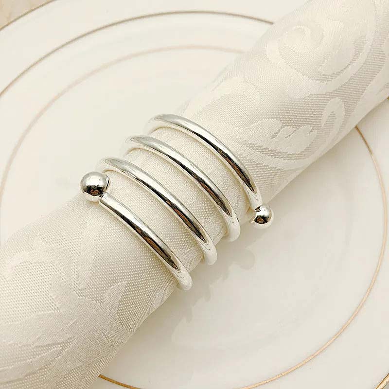 Spiral Napkin Rings – 6 Pieces — Napkin Rings (view 10)