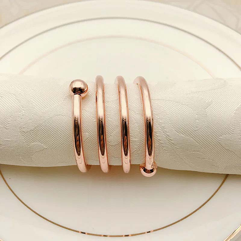 Spiral Napkin Rings – 6 Pieces — Napkin Rings (view 8)