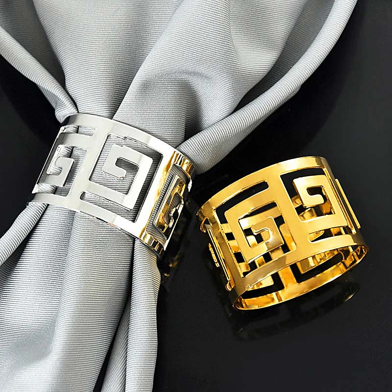 Lux Napkin Rings – 6 Pieces — Napkin Rings (view 2)