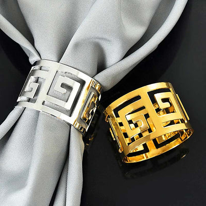 Lux Napkin Rings – 6 Pieces — Napkin Rings (view 2)