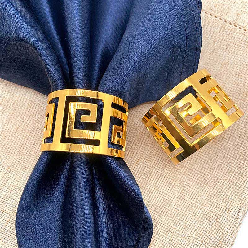 Lux Napkin Rings – 6 Pieces — Napkin Rings (view 5)