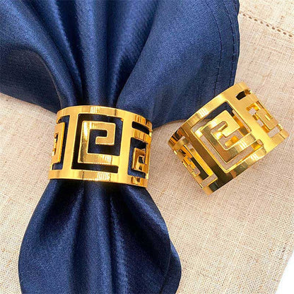 Lux Napkin Rings – 6 Pieces — Napkin Rings (view 5)