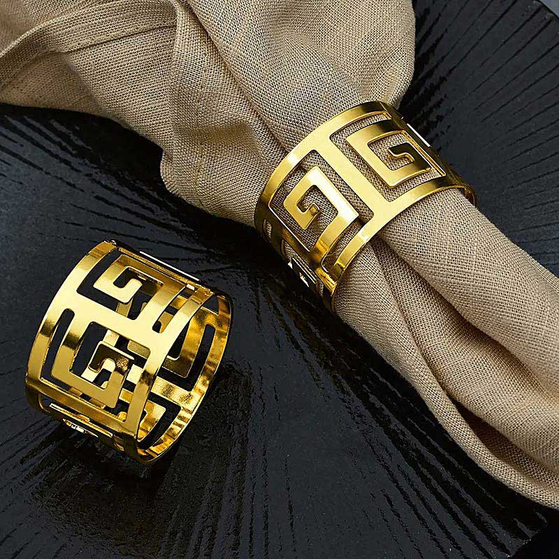 Lux Napkin Rings – 6 Pieces — Napkin Rings (view 7)