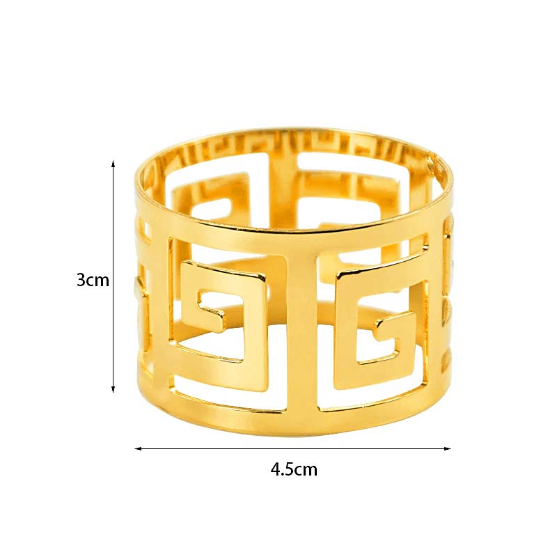 Lux Napkin Rings – 6 Pieces — Napkin Rings (view 8)