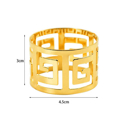Lux Napkin Rings – 6 Pieces — Napkin Rings (view 8)
