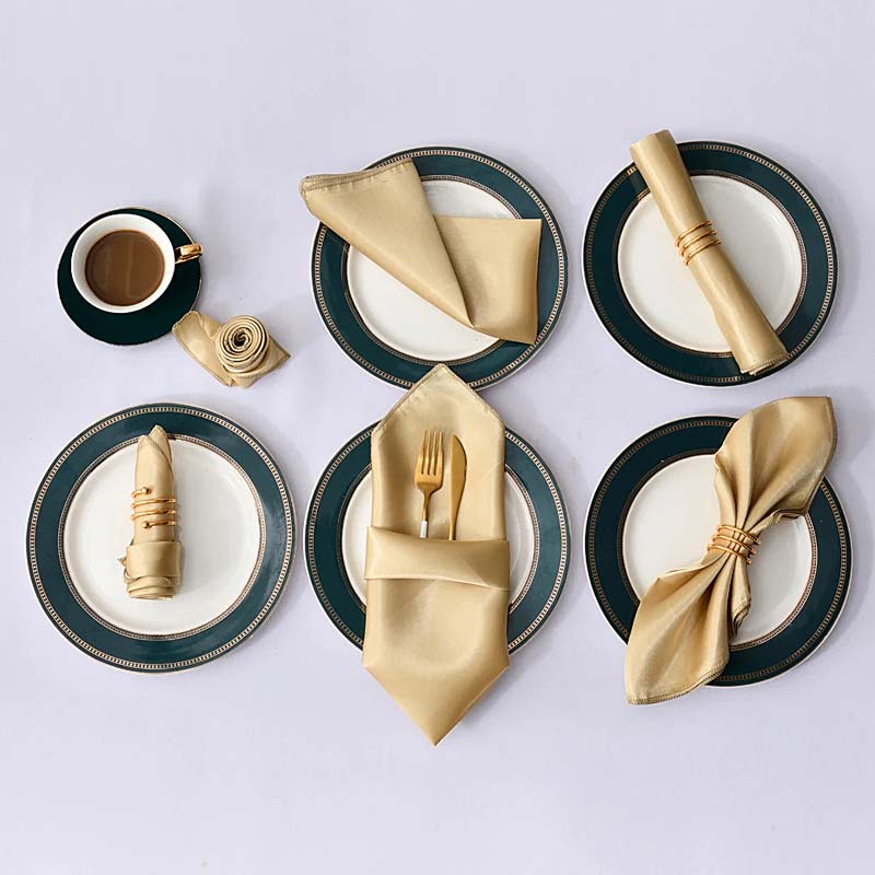 Satin Cloth Napkins – 12 Pieces — Cloth Napkins (view 5)