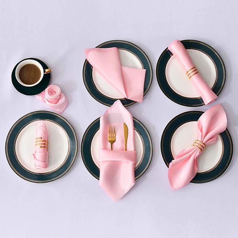Satin Cloth Napkins – 12 Pieces — Cloth Napkins (view 2)