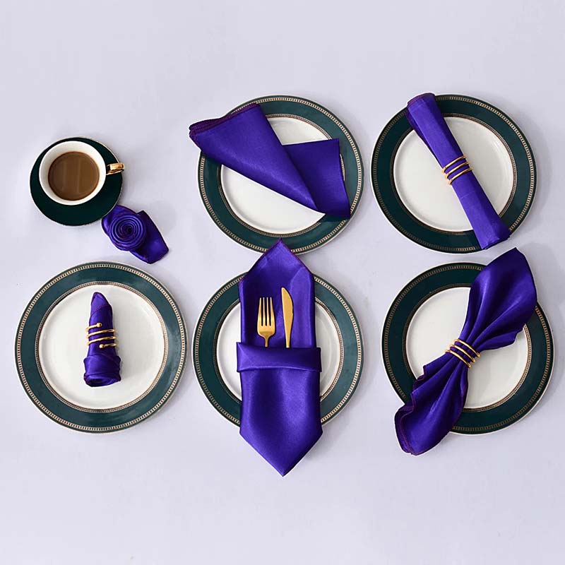 Satin Cloth Napkins – 12 Pieces — Cloth Napkins (view 6)