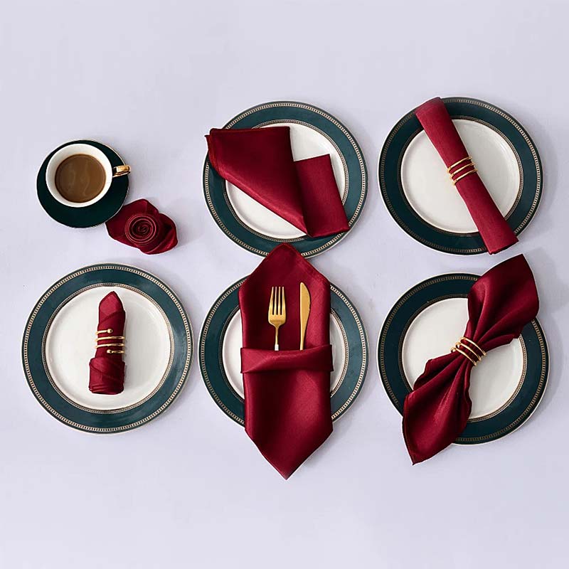 Satin Cloth Napkins – 12 Pieces — Cloth Napkins (view 9)