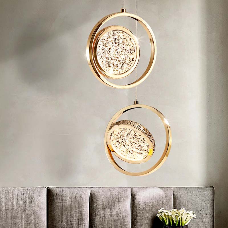 Crystal Halo Pendant Light — Pendant Light (view 8)