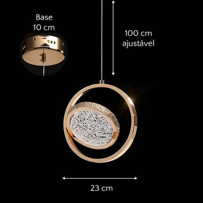Crystal Halo Pendant Light — Pendant Light (view 10)