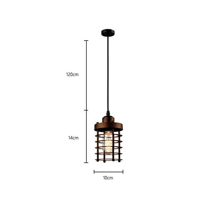 Industrial Vintage Rusty Pendant Light — Pendant Light (view 5)