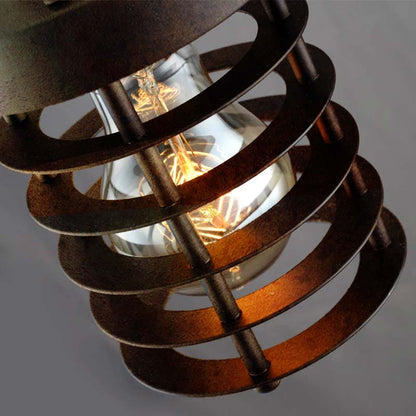 Industrial Vintage Rusty Pendant Light — Pendant Light (view 3)