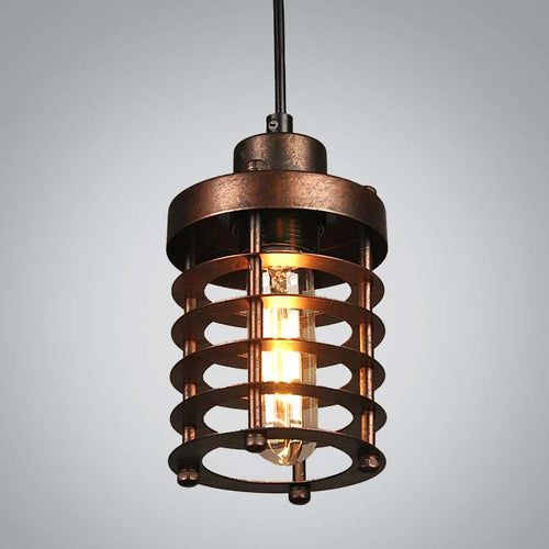 Industrial Vintage Rusty Pendant Light — Pendant Light