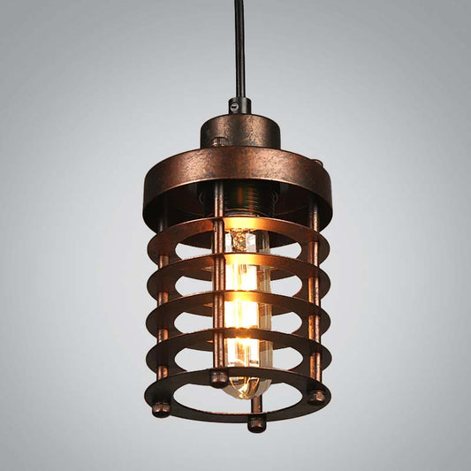 Industrial Vintage Rusty Pendant Light — Pendant Light