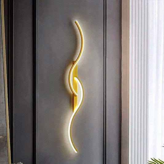 Double S Gold Wall Sconce — Wall Sconce
