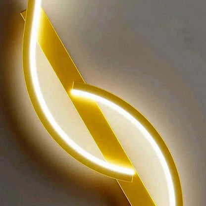 Double S Gold Wall Sconce — Wall Sconce (view 4)