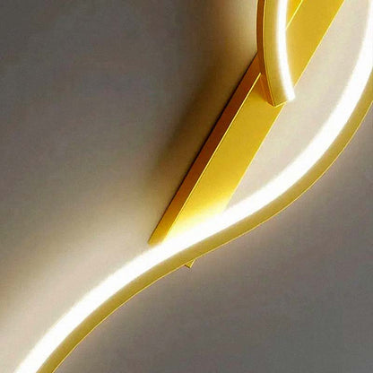 Double S Gold Wall Sconce — Wall Sconce (view 5)