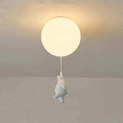 Teddy Bear Moon Ceiling Chandelier — Ceiling Light (view 10)