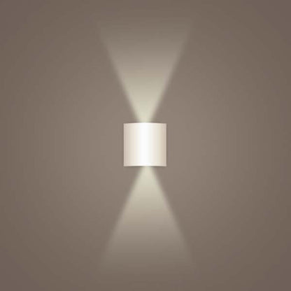 Aluminum White Wall Sconce — Wall Sconce (view 2)