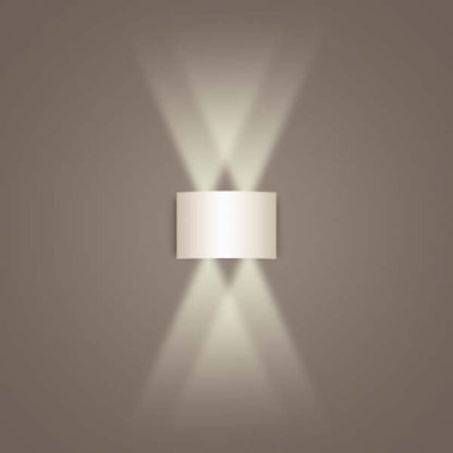 Aluminum White Wall Sconce — Wall Sconce (view 3)