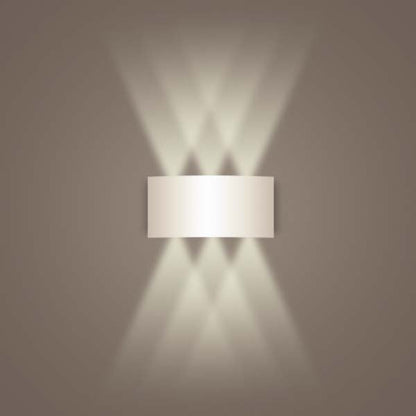 Aluminum White Wall Sconce — Wall Sconce (view 4)
