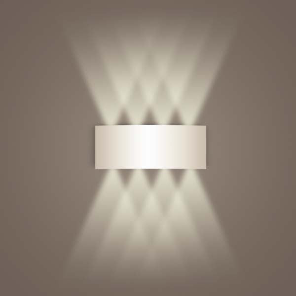 Aluminum White Wall Sconce — Wall Sconce (view 5)